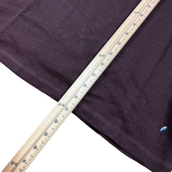 Tailor Vintage Men’s Small Long Sleeve Henley Shirt Burgundy/ Gray NWT - Picture 11 of 12